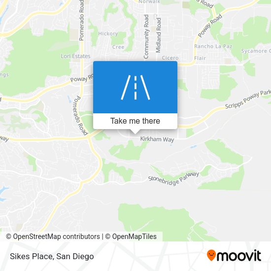 Mapa de Sikes Place