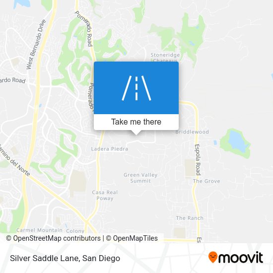 Silver Saddle Lane map