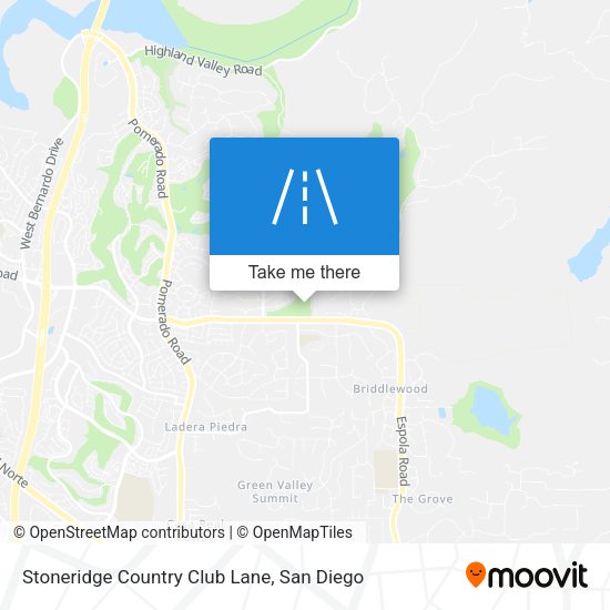 Stoneridge Country Club Lane map