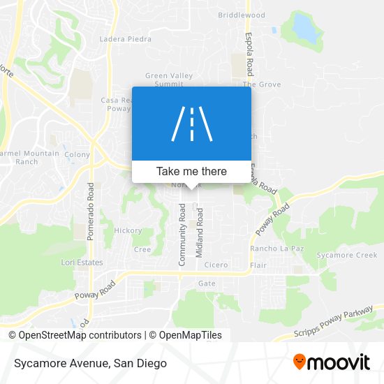 Mapa de Sycamore Avenue