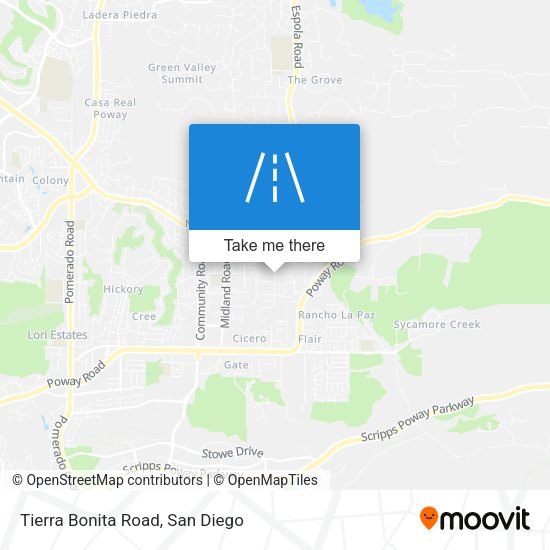 Tierra Bonita Road map