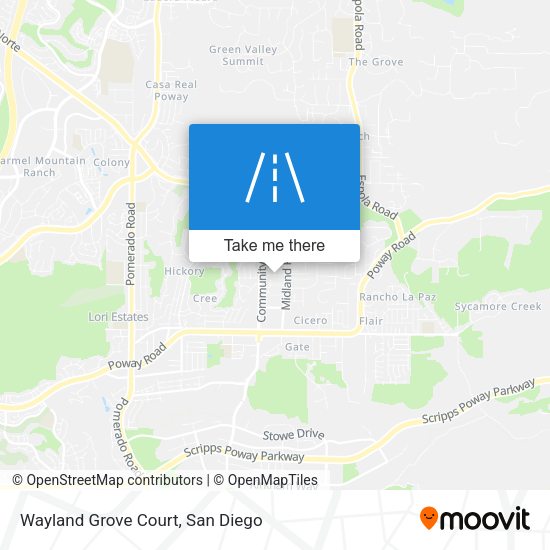 Mapa de Wayland Grove Court