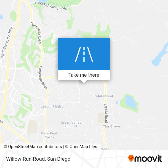 Mapa de Willow Run Road