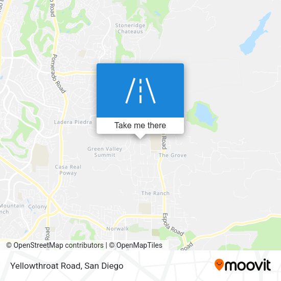 Mapa de Yellowthroat Road