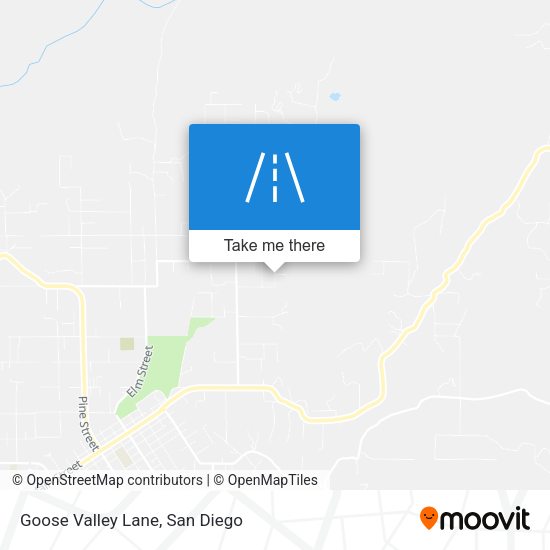 Goose Valley Lane map