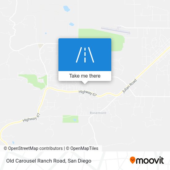 Old Carousel Ranch Road map