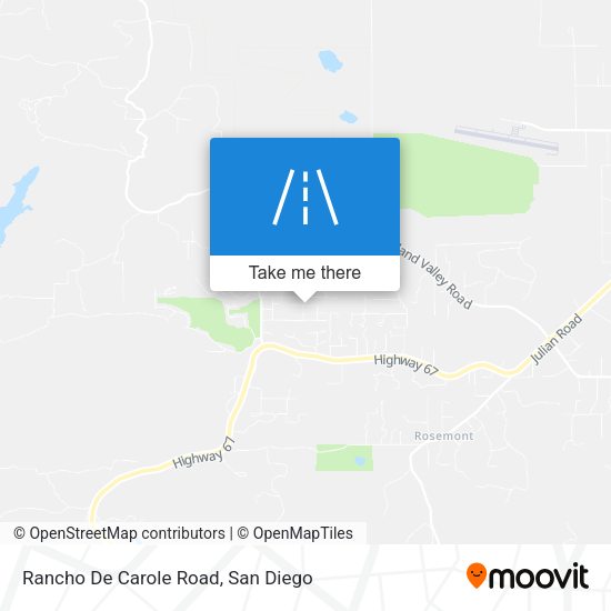 Mapa de Rancho De Carole Road