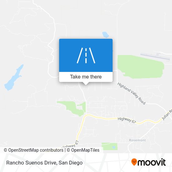 Rancho Suenos Drive map