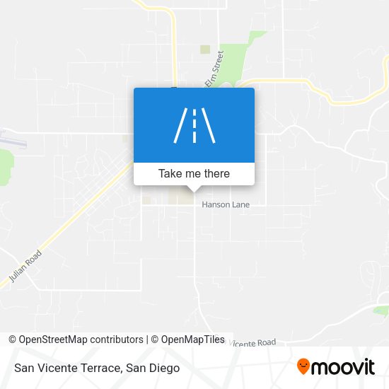 Mapa de San Vicente Terrace