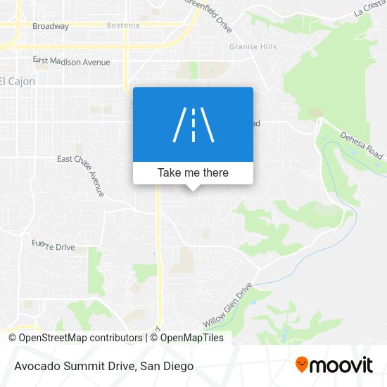 Mapa de Avocado Summit Drive