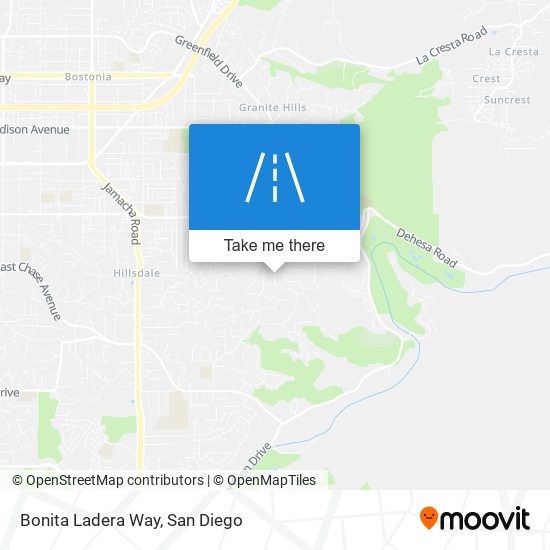 Bonita Ladera Way map