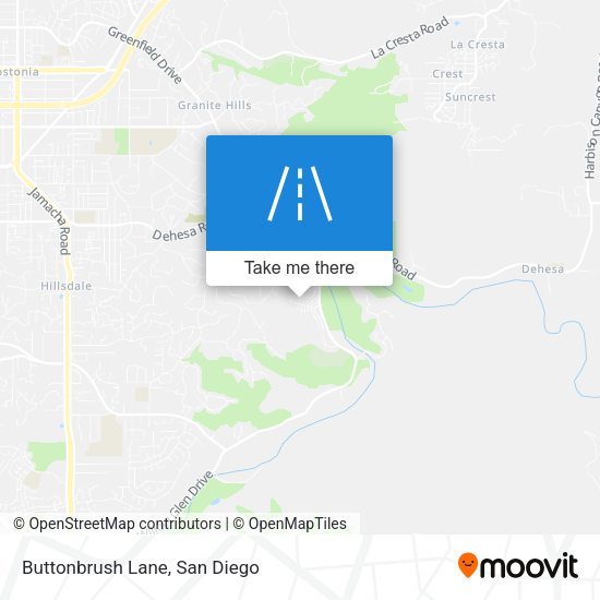 Mapa de Buttonbrush Lane