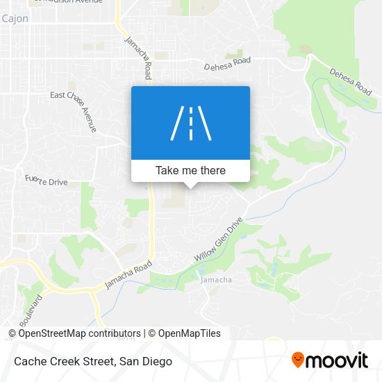 Cache Creek Street map