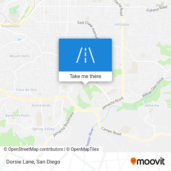 Dorsie Lane map