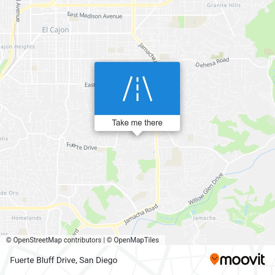 Fuerte Bluff Drive map