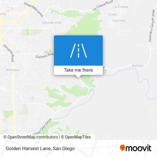 Golden Harvest Lane map