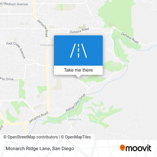 Mapa de Monarch Ridge Lane