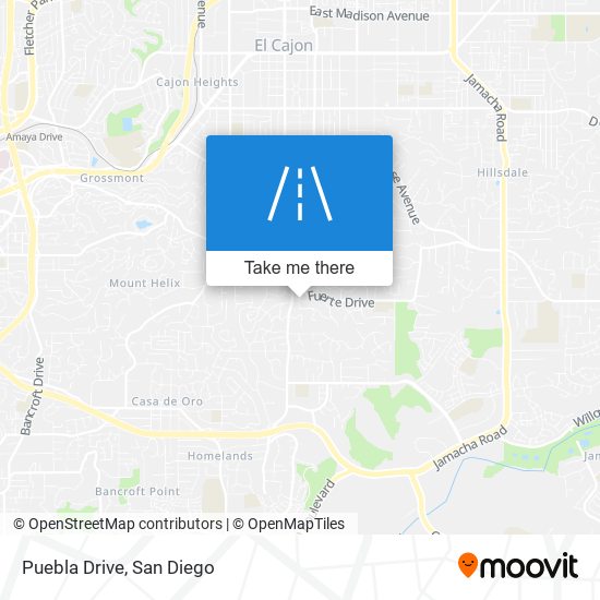 Mapa de Puebla Drive