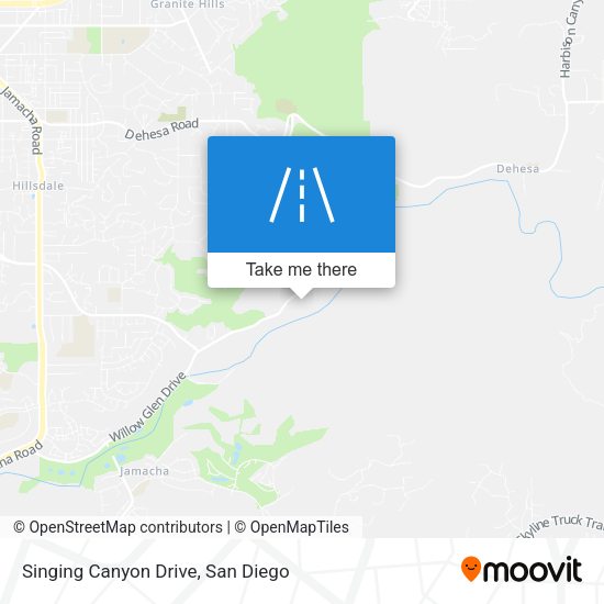 Mapa de Singing Canyon Drive