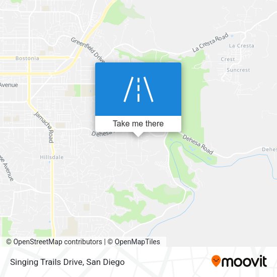 Singing Trails Drive map