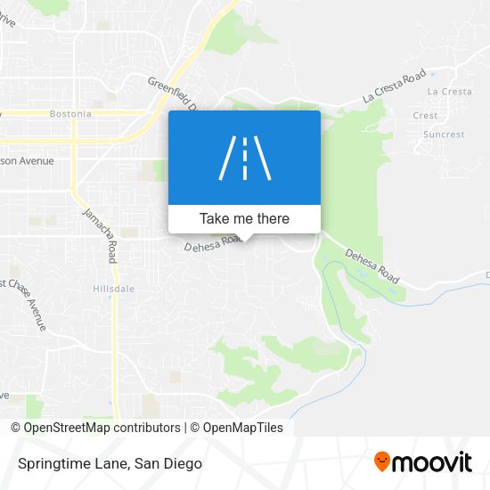 Mapa de Springtime Lane