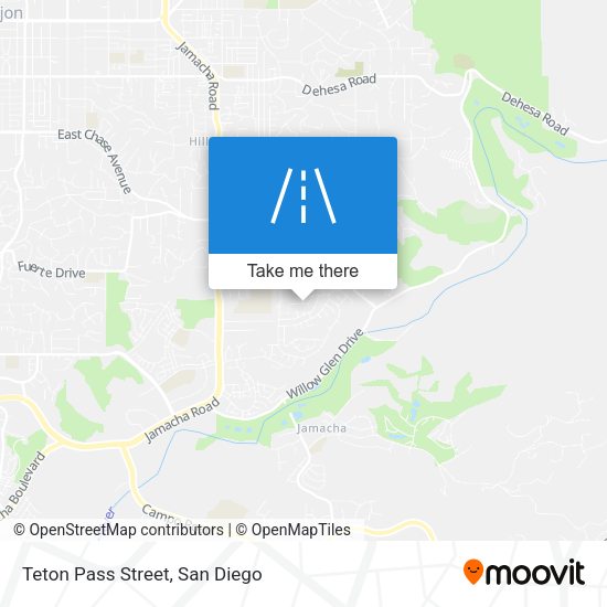 Mapa de Teton Pass Street