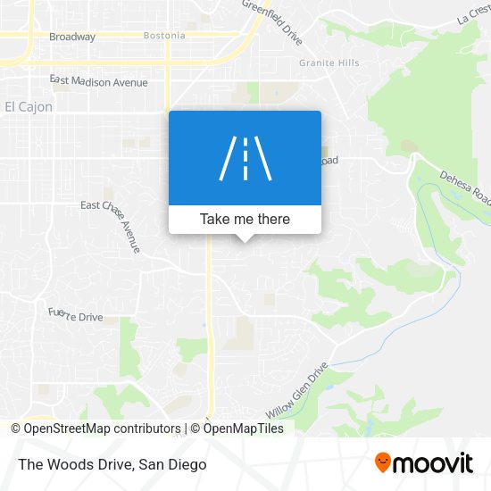 Mapa de The Woods Drive