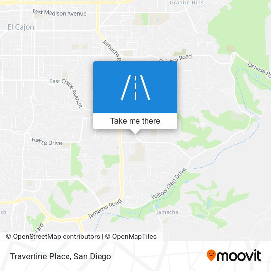 Mapa de Travertine Place