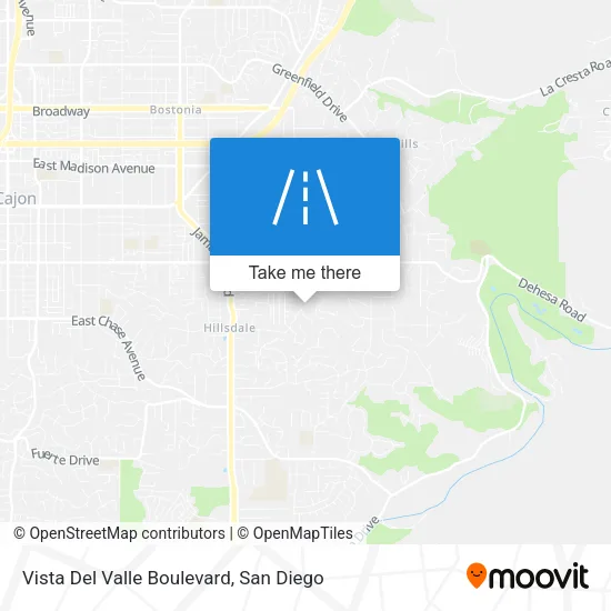 Mapa de Vista Del Valle Boulevard