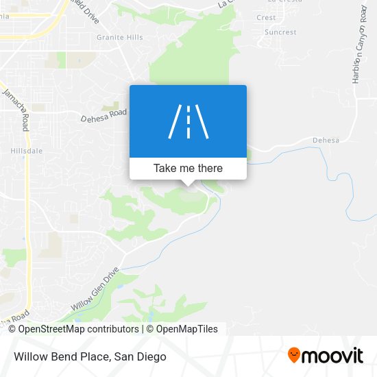 Willow Bend Place map