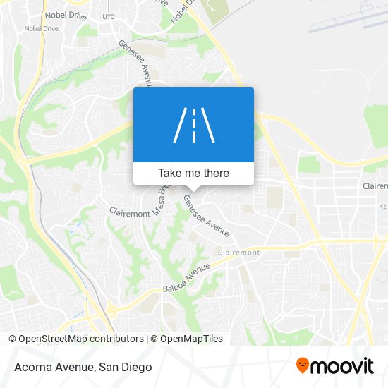 Mapa de Acoma Avenue