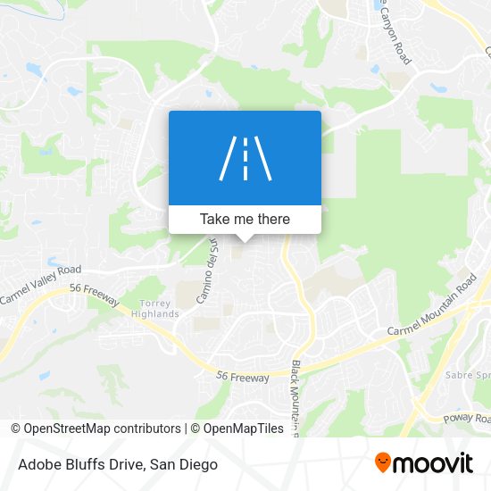 Adobe Bluffs Drive map