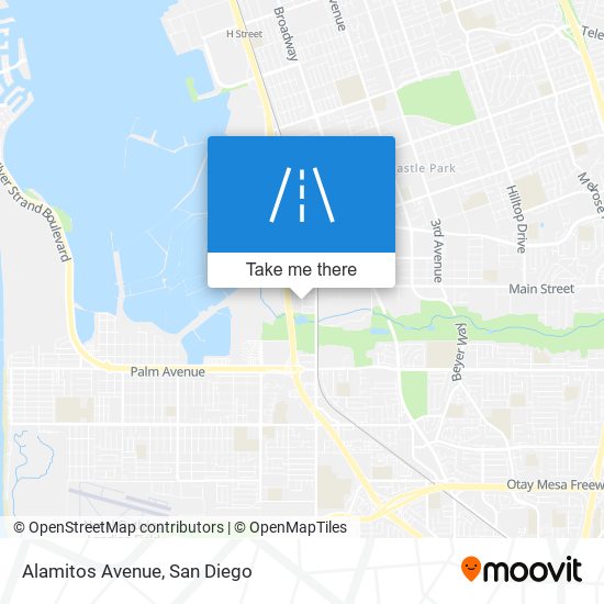 Alamitos Avenue map