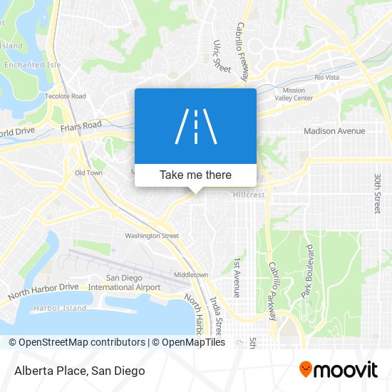 Mapa de Alberta Place