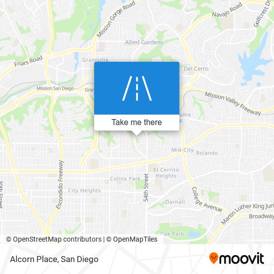 Alcorn Place map