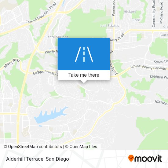 Alderhill Terrace map