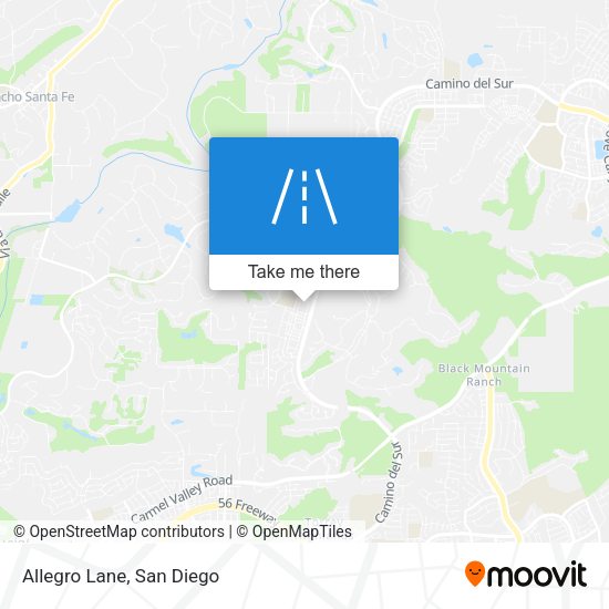 Mapa de Allegro Lane