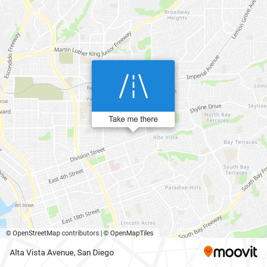 Alta Vista Avenue map