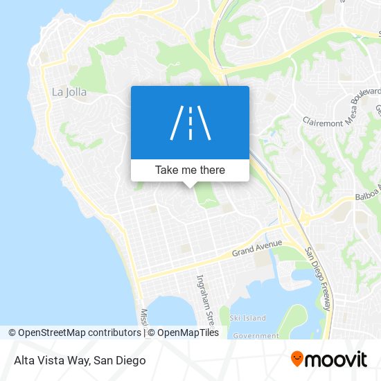 Alta Vista Way map