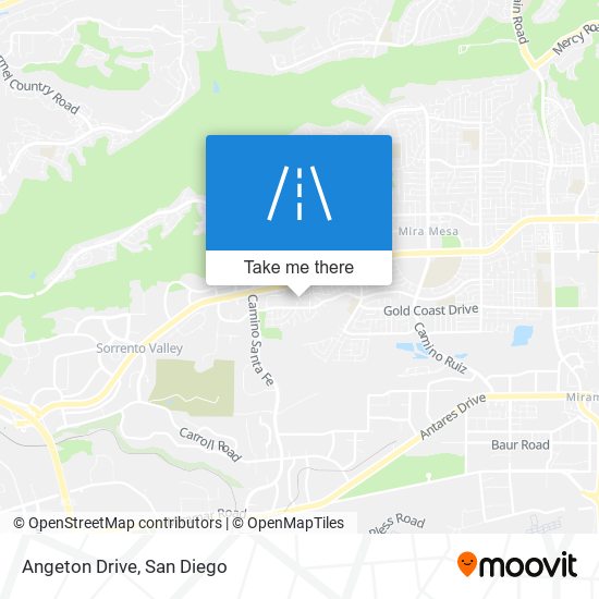 Angeton Drive map