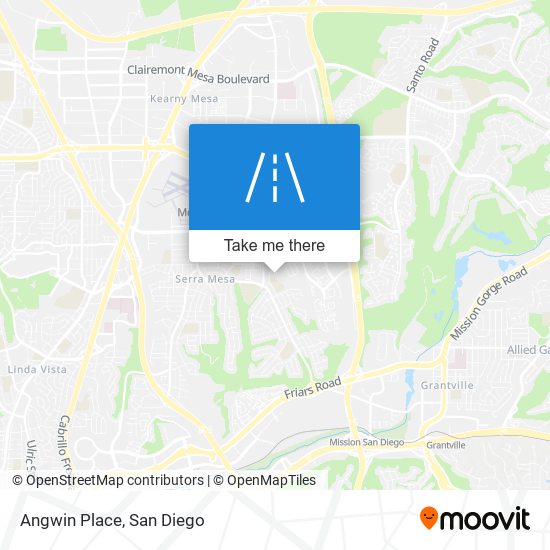 Angwin Place map