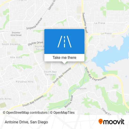 Antoine Drive map