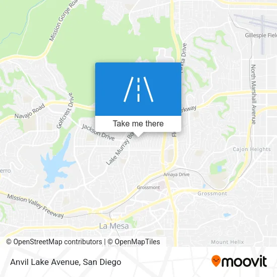 Anvil Lake Avenue map