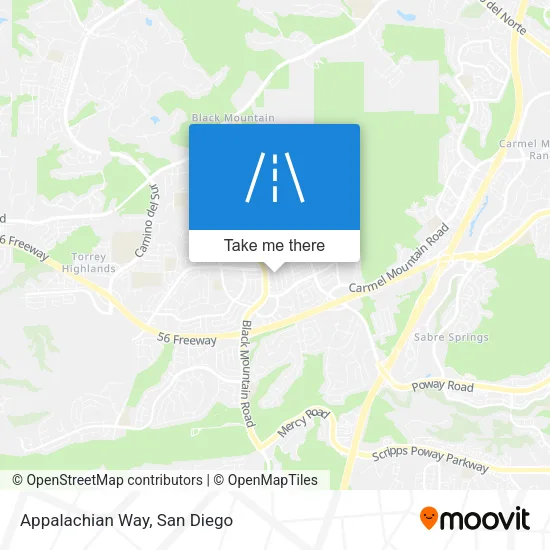Appalachian Way map