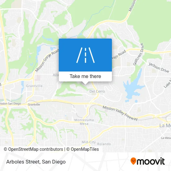 Arboles Street map
