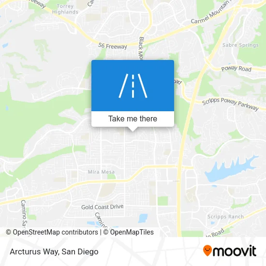 Arcturus Way map