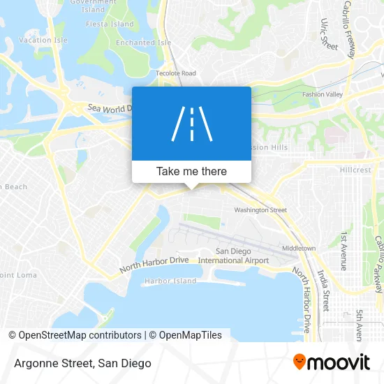 Mapa de Argonne Street