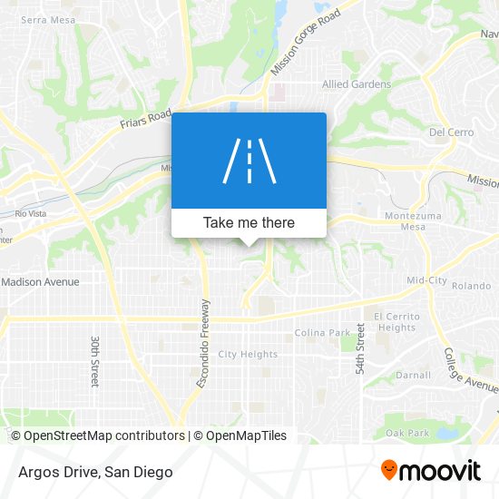 Argos Drive map