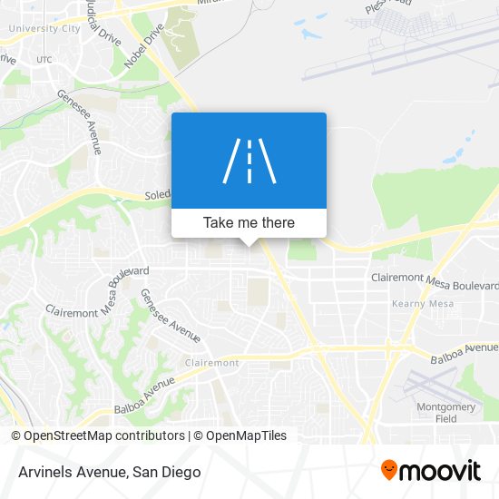 Arvinels Avenue map