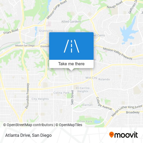 Atlanta Drive map